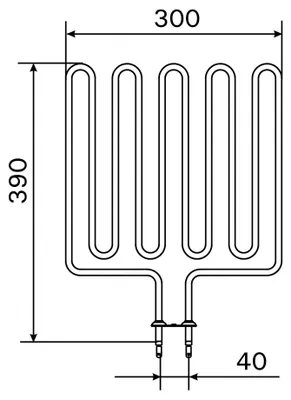 Obrázek produktu pro Náhradní díl Harvia – topné těleso SPZSK-732 | 1750 W / 240 V