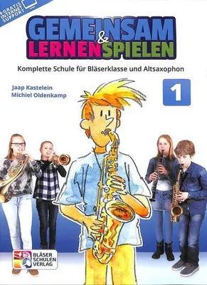 Produktbild von Musiklehrbuch Gemeinsam lernen + spielen 1: Komplette Schule für Bläserklasse und Instrumentalunterricht mit Extras im Web