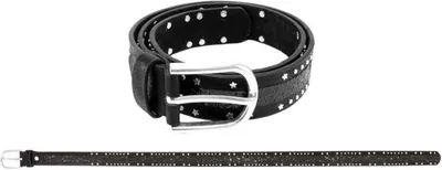 Produktbild von Gürtel Nieten+Glitzer schwarz 70 cm - bb-Klostermann 22221 - Kindergürtel -