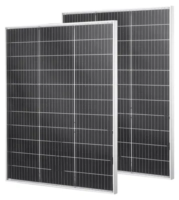 Produktbild von VEVOR 2PCS 400W Monokristalline Solarmodule, 23% hocheffizientes Mono-PV-Modul mit stabilem MC4-Ausgang & Aluminiumrahmen, IP65 wasserdichtes Solarpanel für Auto, Boot, Wohnmobil, flache Dächer und netzunabhängige Anwendungen, 2x100W-a, 2