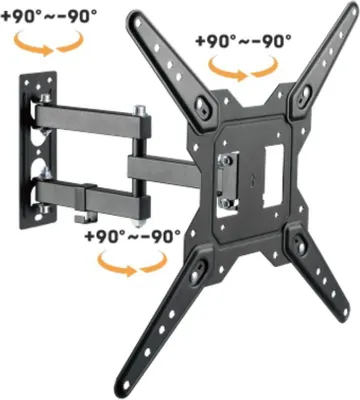 Produktbild von Brateck LPA68-443 Ausziehbare Halterung für TV 23"-55" 30kg verstellbare Wandhalterung