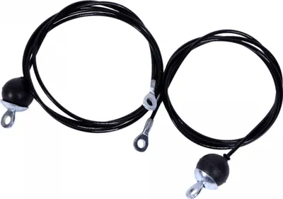 Produktbild von GORILLA SPORTS® Stahlseil für Kabelzug - 182 cm, Einzeln, Kunststoff ummantelt, bis 280 kg Belastbar - Drahtseil, Latzug, Seilzug, Fitness-Kabel, Fitnessgerät, Krafttraining