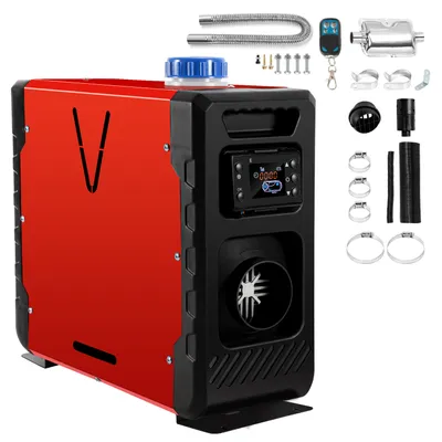 Produktbild von TolleTour 12V 8KW Diesel Standheizung 12V 24V Bluetooth-Steuerung Integration Air Diesel Luftheizung LCD für Auto PKW LKW Wohnmobil Rot