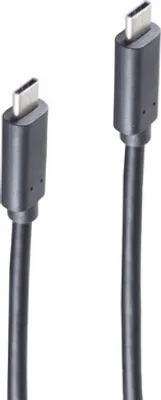 Produktbild von shiverpeaks BS77140-2.0, 2 m, USB C, USB C, USB 3.2 Gen 2 (3.1 Gen 2), 100 Gbit/s, Schwarz