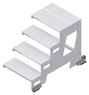 Produktbild von Hymer Industrietritt, Erweiterungsmodul, Stufenbreite 800 mm, 4 Stufen