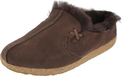 Produktbild von Haflinger Damen Hausschuh Lammfell Leder Pantoffel Saskatchewan 711021, Größe:38 EU, Farbe:Braun
