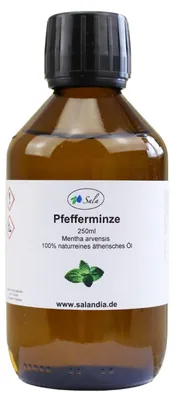 Image de Huile essentielle de menthe poivrée (Mentha arvensis), 250 ml, huile essentielle naturelle