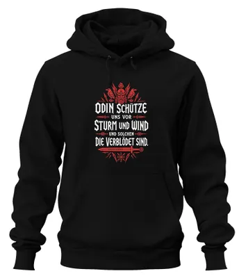 Obrázek produktu pro Odin Schütze: Mikina s kapucí "Valhalla", černá, velikost XL