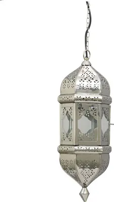 Produktbild von Pendelleuchte SALIMA für den besonderen Look, Design Orient, Metall verchromt gemütliche Atmosphäre
