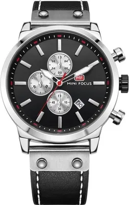 Produktbild von Mini Focus TO-23855 Uhr - Silber/Schwarz für Herren KP23855