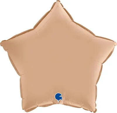 Zdjęcie produktu dla Balon Foliowy - Satynowa Beżowa Gwiazdka 46 cm, Grabo