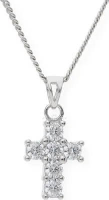 Produktbild von Kreuz Anhänger Silber 925 Zirkonia JL10-02-0350 JuwelmaLux