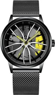 Produktbild von WH-25995 Herrenuhr Schwarz/Gelb – Modern & Stilvoll KP25995