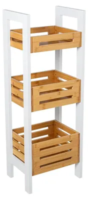 Produktbild von Omgoods – Badezimmerregal mit 3 Holzkorben