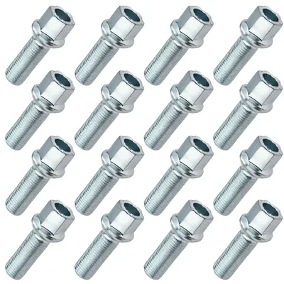 Produktbild von 16x Radschrauben Alu und Stahlfelgen M14x1.5 Kugelbund R14 35mm K17