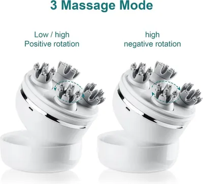 Handbedient mit 8 Massageköpfen zur Haargesundheit und Müdigkeitslinderung
