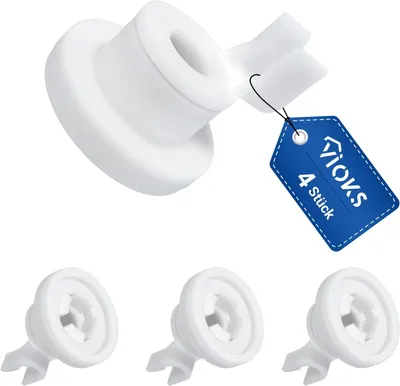 Imagen del producto de Rodillos de repuesto universales, diámetro 25 mm, juego de 4 unidades, para lavavajillas y lavadoras