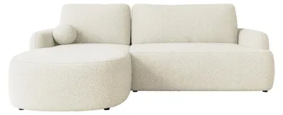 Produktbild von MIRJAN24 Ecksofa Loridu, Wohnzimmmer L-Form mit Schlaffunktion und Bettkasten (Farbe: Lambi 07, Seite: Links)