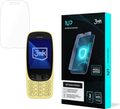 Produktbild von 3mk Display Schutzfolie 1UP für Nokia 6310 (2024) transparent Gaming (3 Stück)