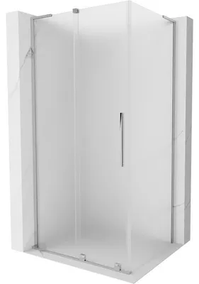 Obrázek produktu pro Mexen Velar L sprchový kout, posuvný, 120 x 80 cm, matný, chrom - 871-120-080-33-01