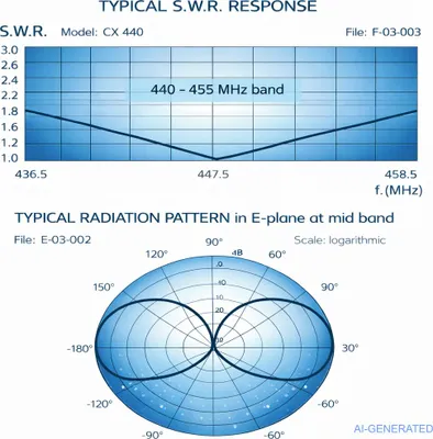 Produktbild von Sirio UHF Stationsantenne CX-440 440–455 MHz 70 cm J-Pole 2,15 dBi N-Anschluss