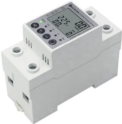 Obrázek produktu pro Digitální měřič střídavého proudu s LCD displejem, montáž na DIN lištu, jednofázový měřič energie (kWh), měřič výkonu, voltmetr, ampérmetr
