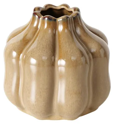 Produktbild von Boltze Home Vase, braun, Ø 12,5 x H 11,3 cm