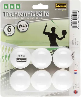 Zdjęcie produktu dla Idena  6 Idena Tischtennisbälle   weiß
