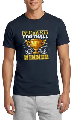Produktbild von Spreadshirt Fantasy Football Gewinner Champion Männer T-Shirt, XXL, Navy