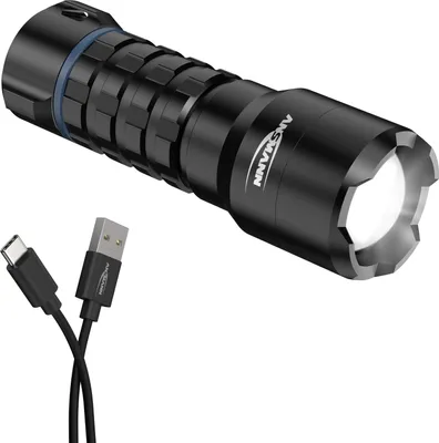 Immagine prodotto di ANSMANN 1600-0710 ANSMANN Torcia LED ricaricabile Survival TS450RF, nera