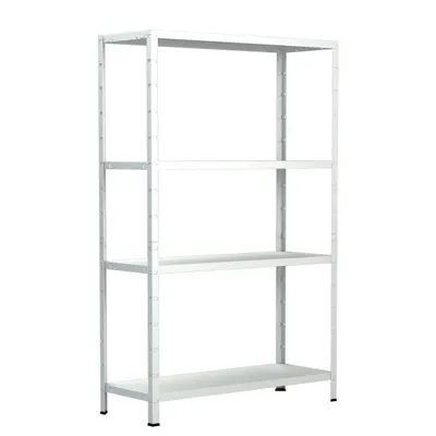 Produktbild von Schulte Regalwelt Lagerregal mit 4 PowerMAX-Fachböden, 200x100x50cm Regalsystem, Steckregal mit einfacher Montage ohne Verschrauben, Traglast je Boden