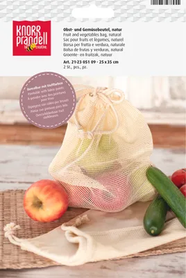 Produktbild von KNORR prandell Baumwoll-Obst-Gemüsebeutel natur