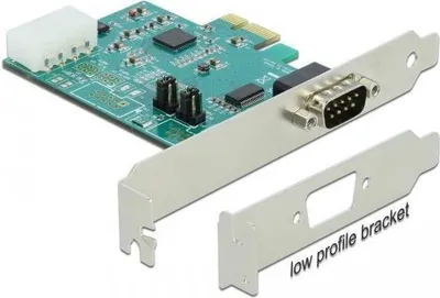 Produktbild von DeLOCK 89333, PCIe, Seriell, RS-232, 0,0009216 Gbit/s, 256 B, -30 - 75 °C
