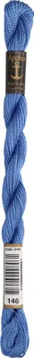 Produktbild von Anchor Perlgarn Stärke 5 4585000-00146 blau Stickgarn, 100 % Baumwolle, 5g Strängchen