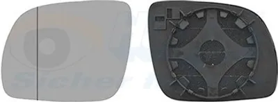 Produktbild von VAN WEZEL Spiegelglas Außenspiegel Links für VW Lupo (6X1, 6E1) Asphärisch Unbeheizt 5817831