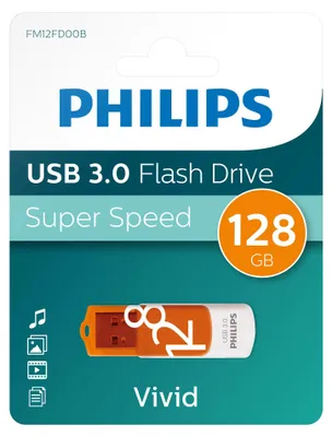 Produktbild von Philips USB-Stick 128 GB USB 3.0 Vivid Edition Leserate bis 100 MB/s
