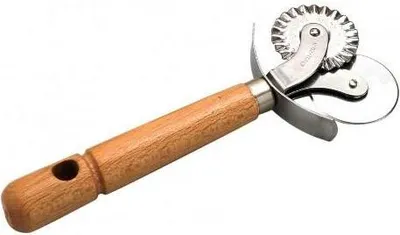 A kitchen tool for cutting dough.