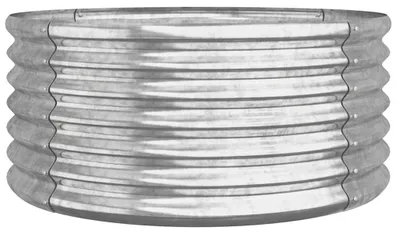Productafbeelding van vidaXL Plantenbak, verzinkt staal, 80x80x36 cm, zilver
