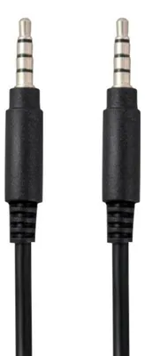 Productafbeelding van AUX stereo 3,5 mm audiokabel 100 cm (BASIC LINE) - zwart