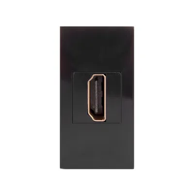 Image de Prise HDMI Prise murale modulaire Prise encastrable Prise murale encastrable Montage encastré (Prise HDMI, Blanc)