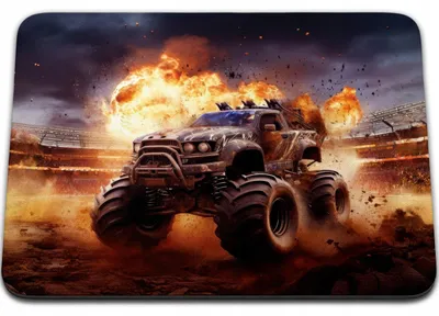 Obrázok produktu pre Podložka pod myš 36 x 29 cm - Autíčko, monštráky