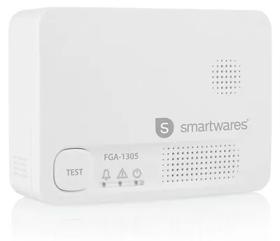 Image de Détecteur de monoxyde de carbone Smartwares FGA-13051 - Capteur 10 ans - Bouton de test - 85 dB
