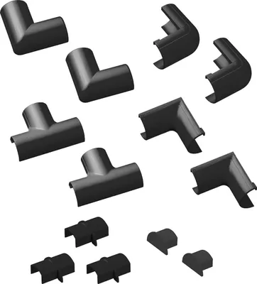 Produktbild von D-LINE Zubehörset 20x10 Schwarz