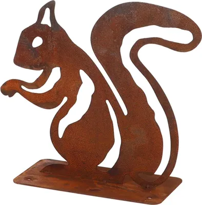 Produktbild von Esschert Design | Gartendeko Figur - Eichhörnchen - Rostoptik - Rustikal - Ideal Für Garten Und Terrasse
