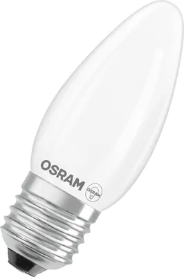 Produktbild von OSRAM LED-Lampe Star Kerzenform B40 Filament, 4000 K neutralweiß, 3,4 W, E27, matt, 470 lm, 15.000h, für Kronleuchter, dekorative Einbauten