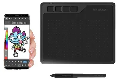 Zdjęcie produktu dla Tabliczka graficzna, interfejs USB, 8192 poziomy nacisku, czarna