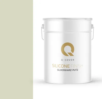 Produktbild von Silikonharz-Putz | Weiß-grün | Reibeputz | Silikonputz | Fassadenputz | 25 kg 2mm | Kratzputz Oberput Strukturputz Fertigputz Wände Und Decken