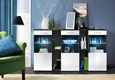 Zdjęcie produktu dla Komoda do salonu kredens nowoczesne designerskie meble drewno nowy