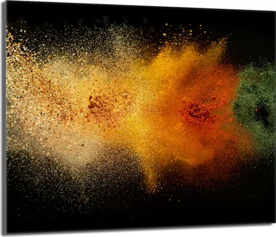 Immagine prodotto di Piastra copriforno 60x52 Coperchio per piano cottura in Vetroceramica Paraspruzzi Piatto in vetro Tagliere decorativo, spezie Colorato