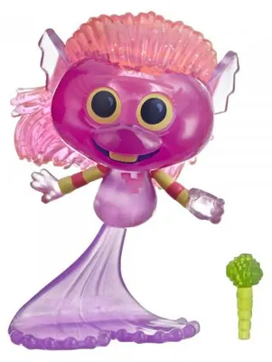 Image de Les trolls 2 la tournee mondiale : mermaid avec accessoire - figurine 8 cm - dessin anime - hasbro 44022